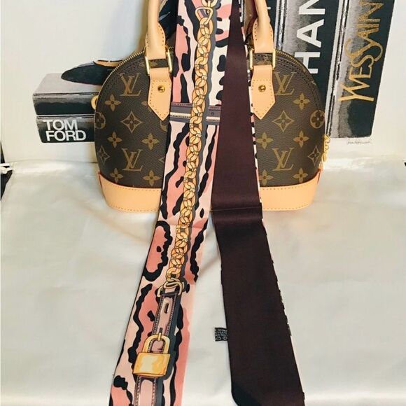 Silk Scarf Twilly (one pair) - Picture 3 of 4